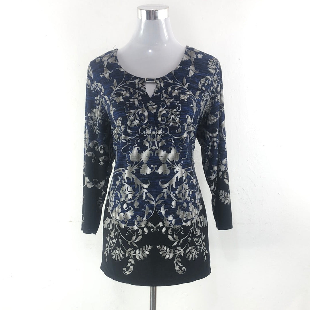 Blusa Azul Roz Ali