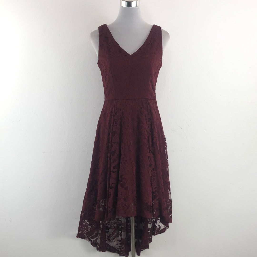 Vestido Rojo Vino Muadress