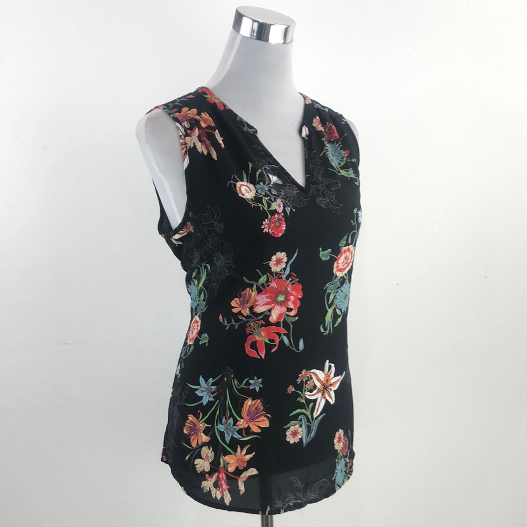 Blusa Negro de Flores Dalia