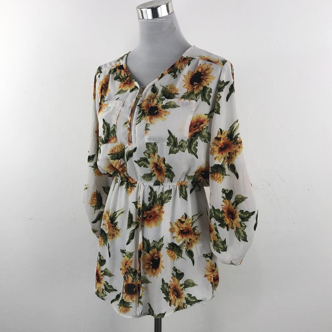 Vestido Blanco de Flores Stella Tweed