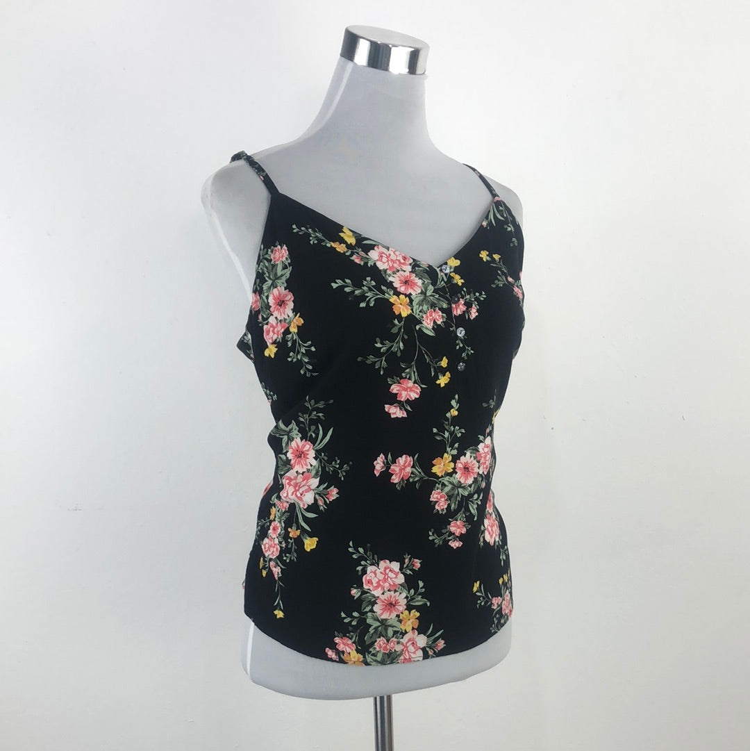 Blusa Negro de Flores Old Navy