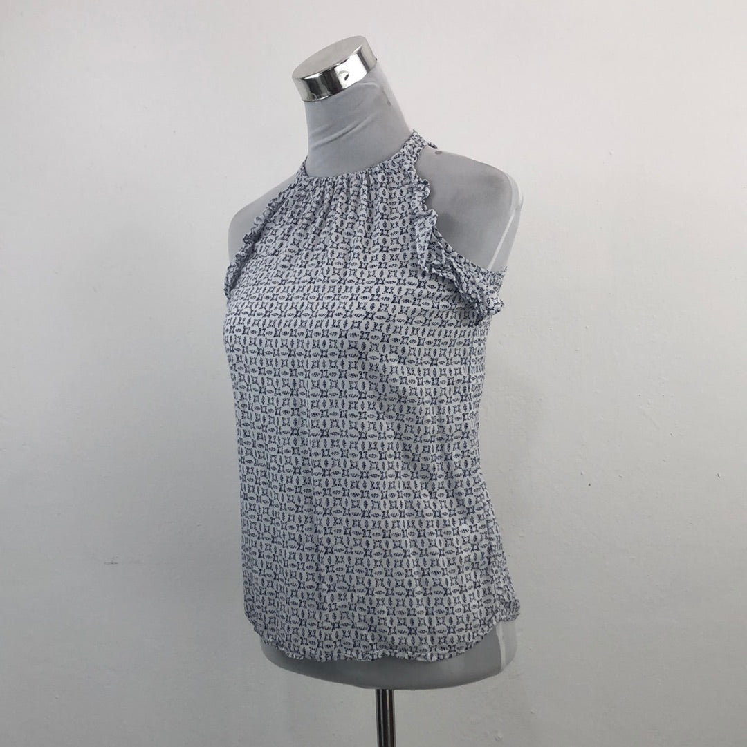 Blusa Blanco de Flores Old Navy