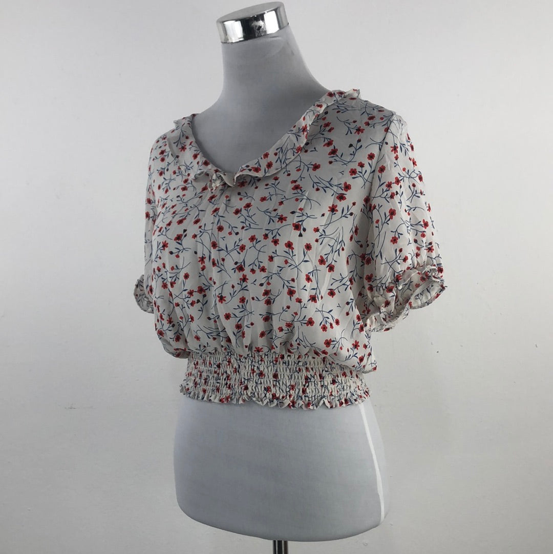 Blusa Blanco de Flores Sienna Sky