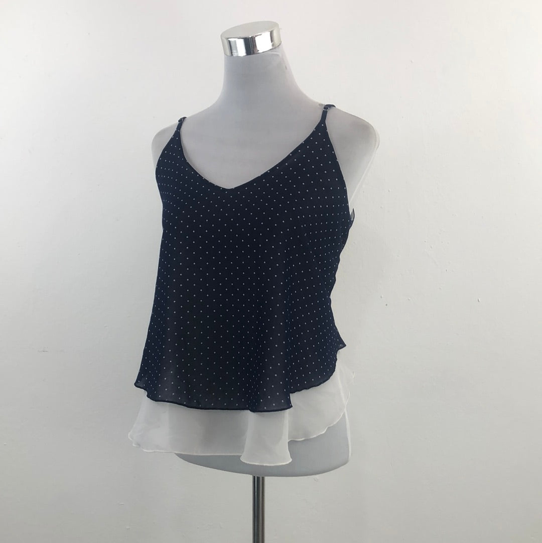 Blusa Azul Marino de Lunares B.Jewel
