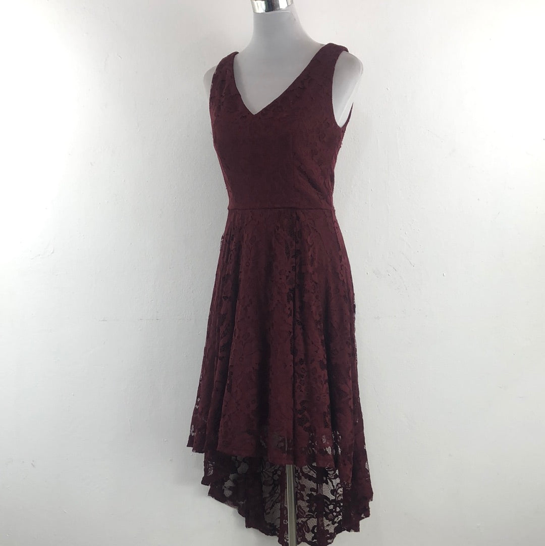 Vestido Rojo Vino Muadress