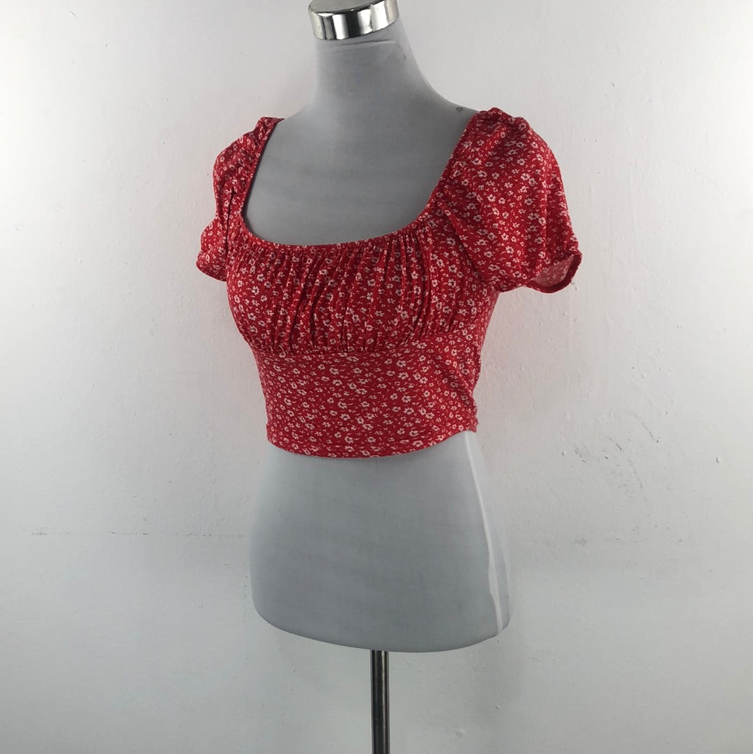Blusa Rojo de Flores Shein