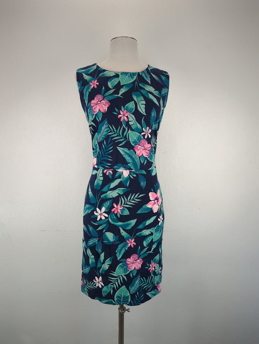 Vestido Azul marino Floral Old Navy