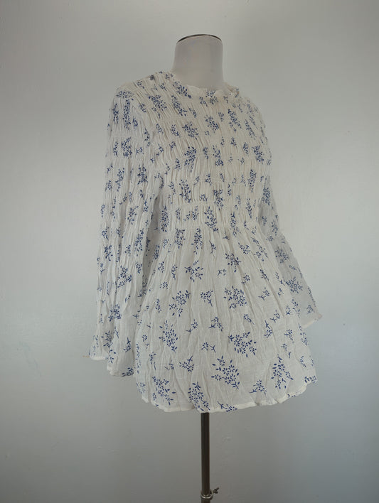 Blusa Blanco Floral Adiva