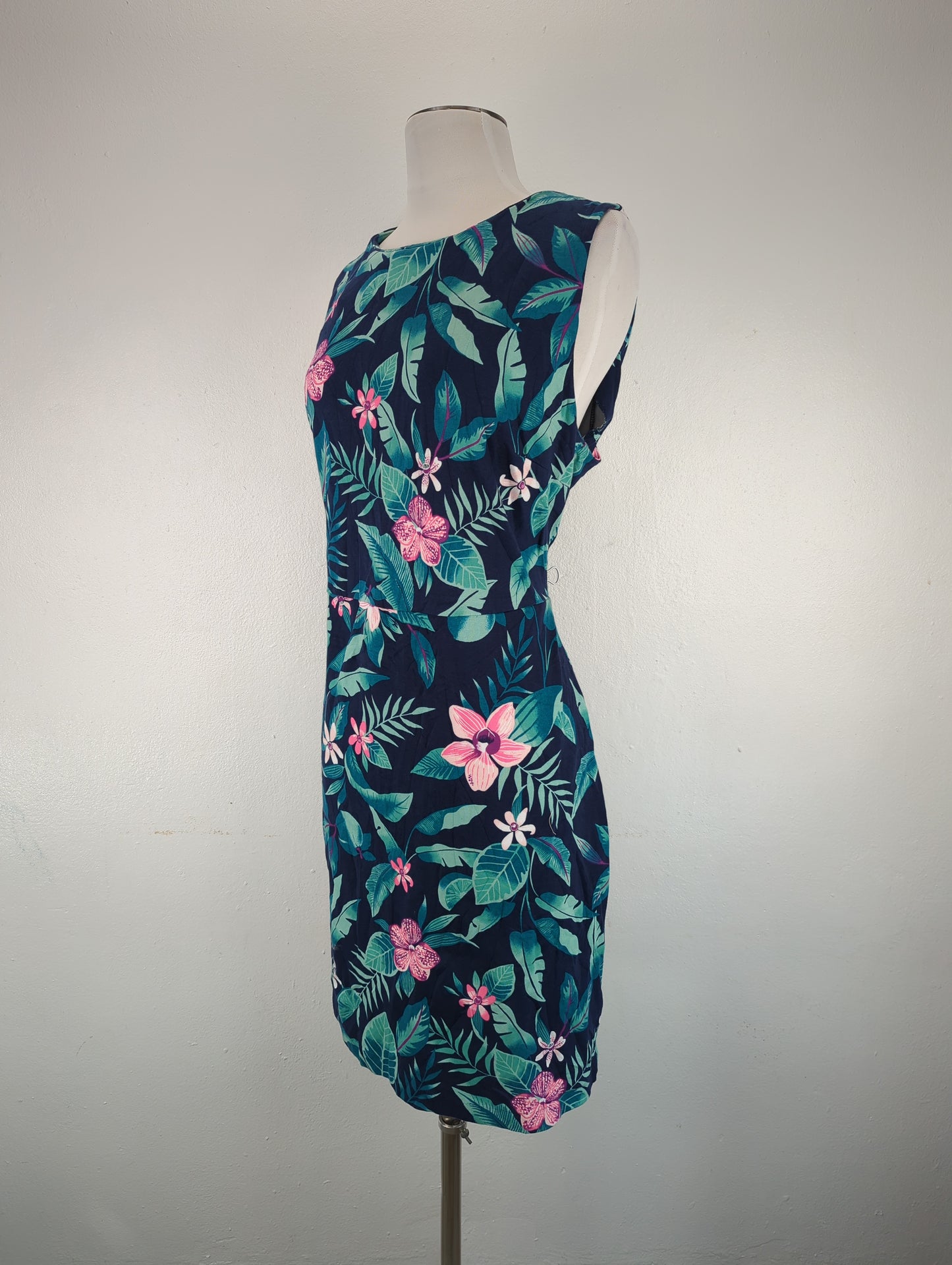 Vestido Azul marino Floral Old Navy