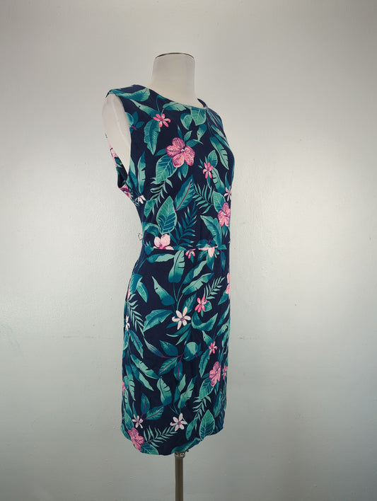 Vestido Azul marino Floral Old Navy