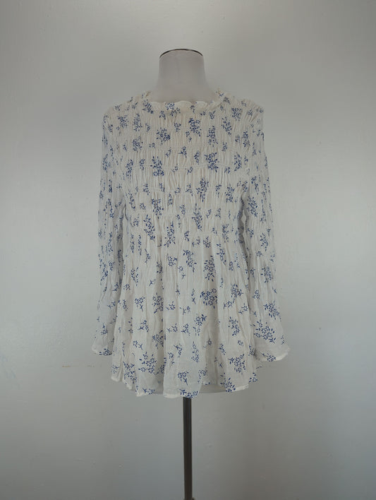 Blusa Blanco Floral Adiva