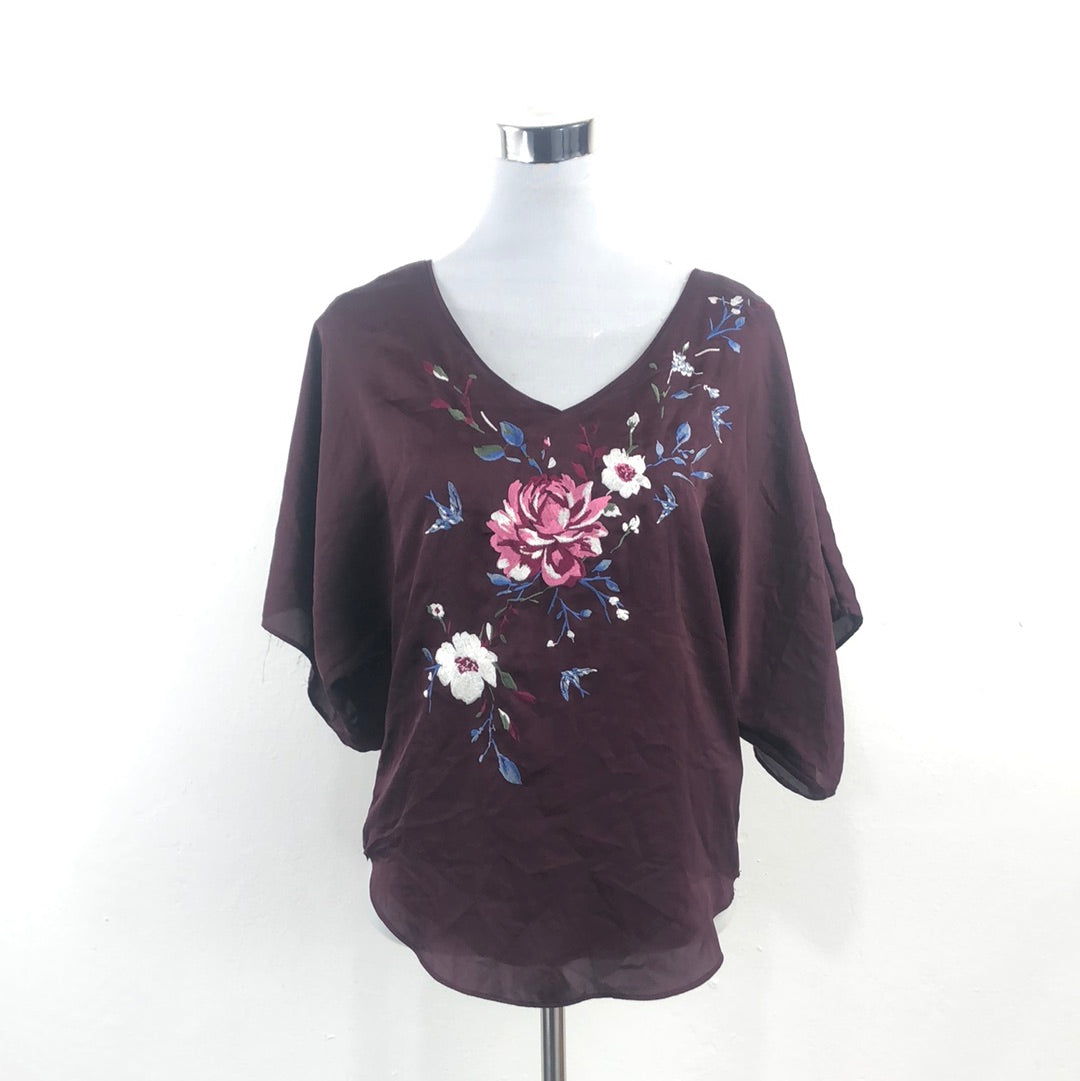 Blusa Rojo Vino White House Black Market