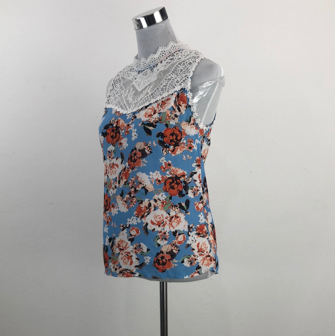 Blusa Azul de Flores Toxika