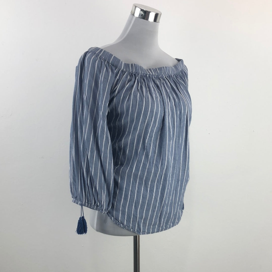 Blusa Azul de Raya Old Navy