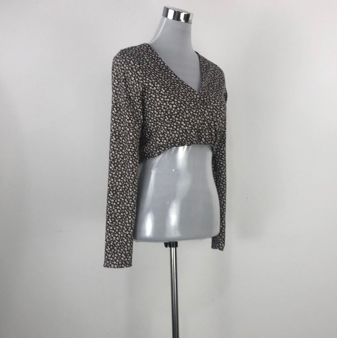 Blusa Marron de Flores Lelis Collection