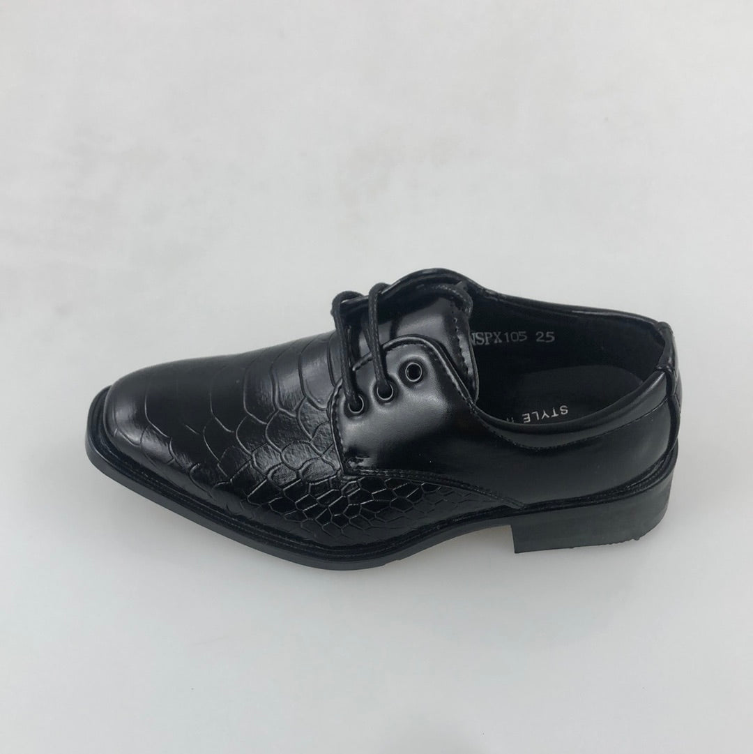 Zapatos Escolar de Niños Negro Evergren