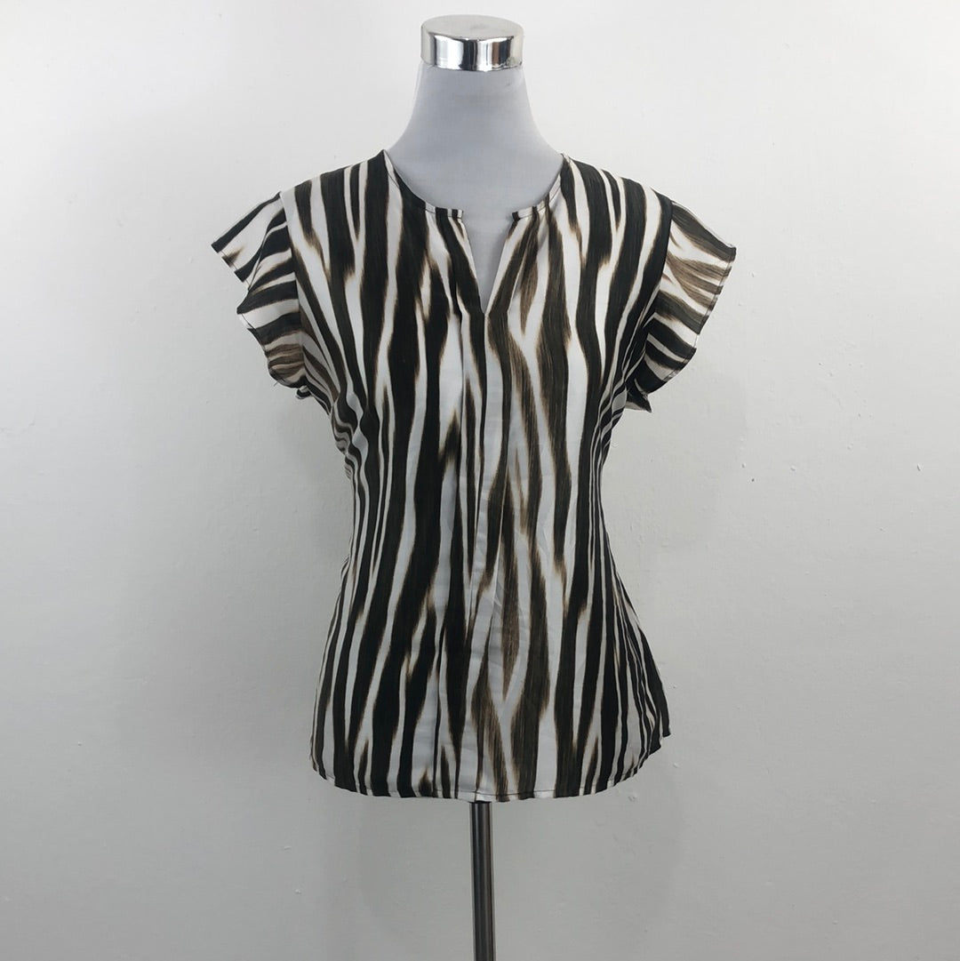 Blusa Marron de Rayas Worthington