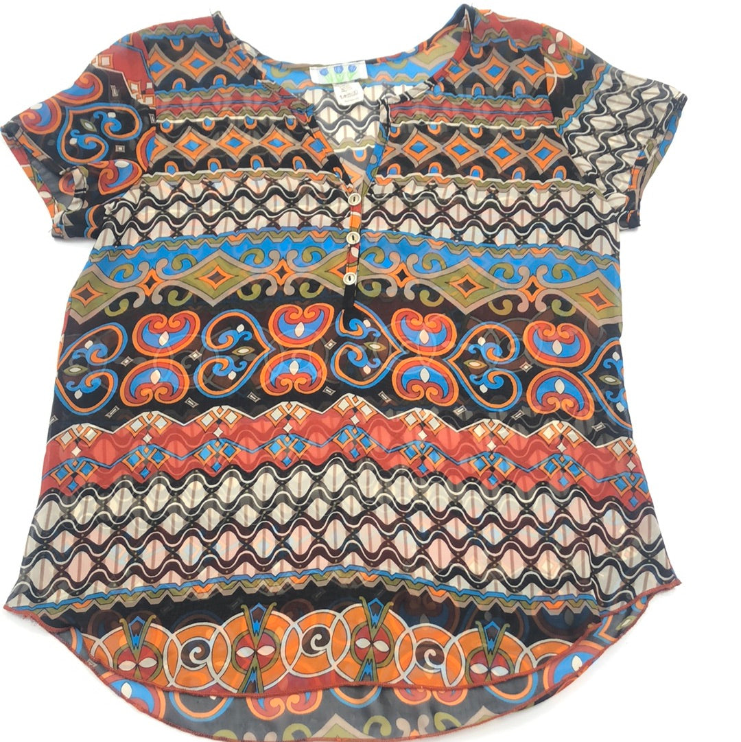 Blusa Marron Tribales Chico