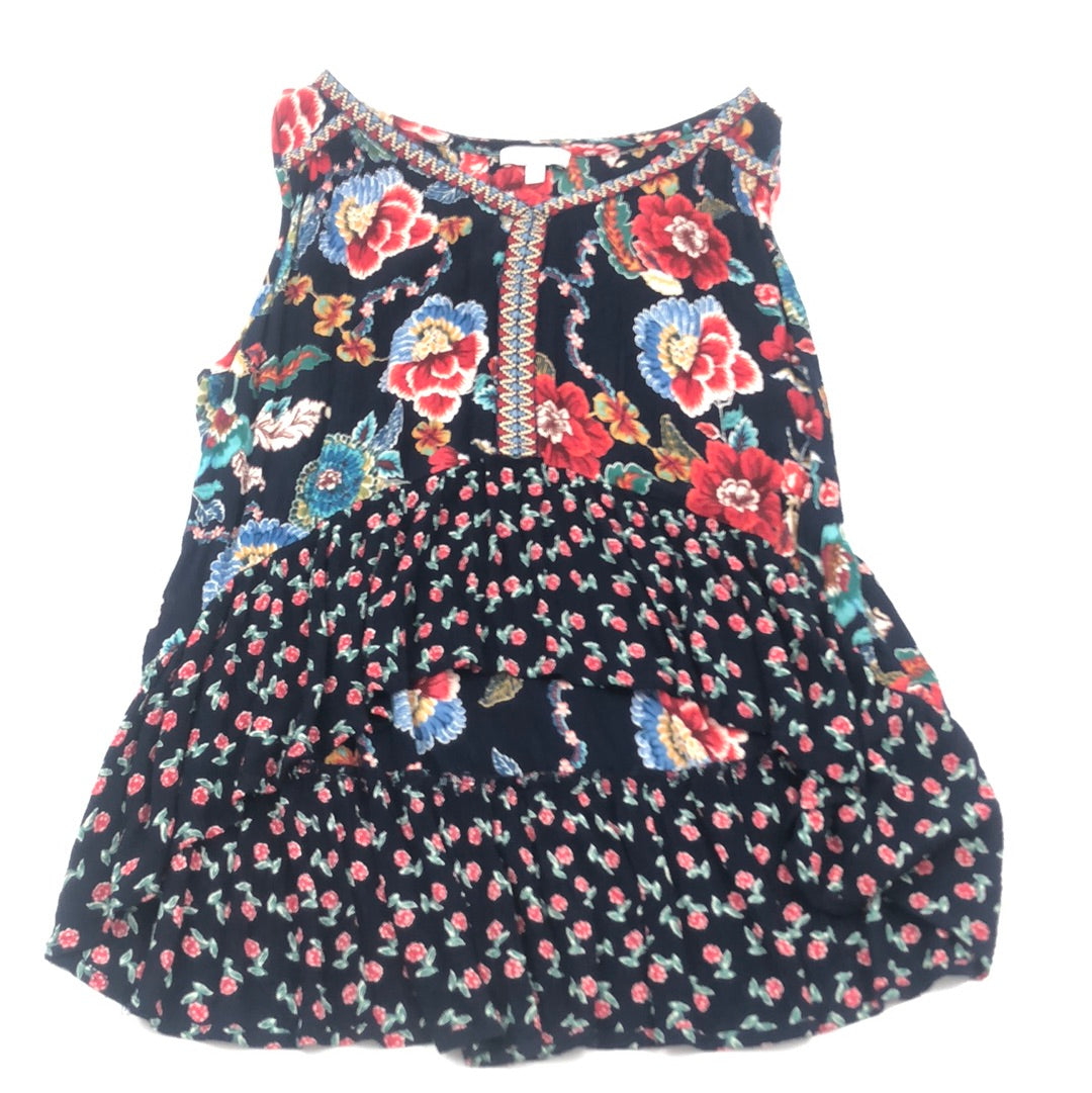 Blusa Negro de Flores Patrons Od Peace