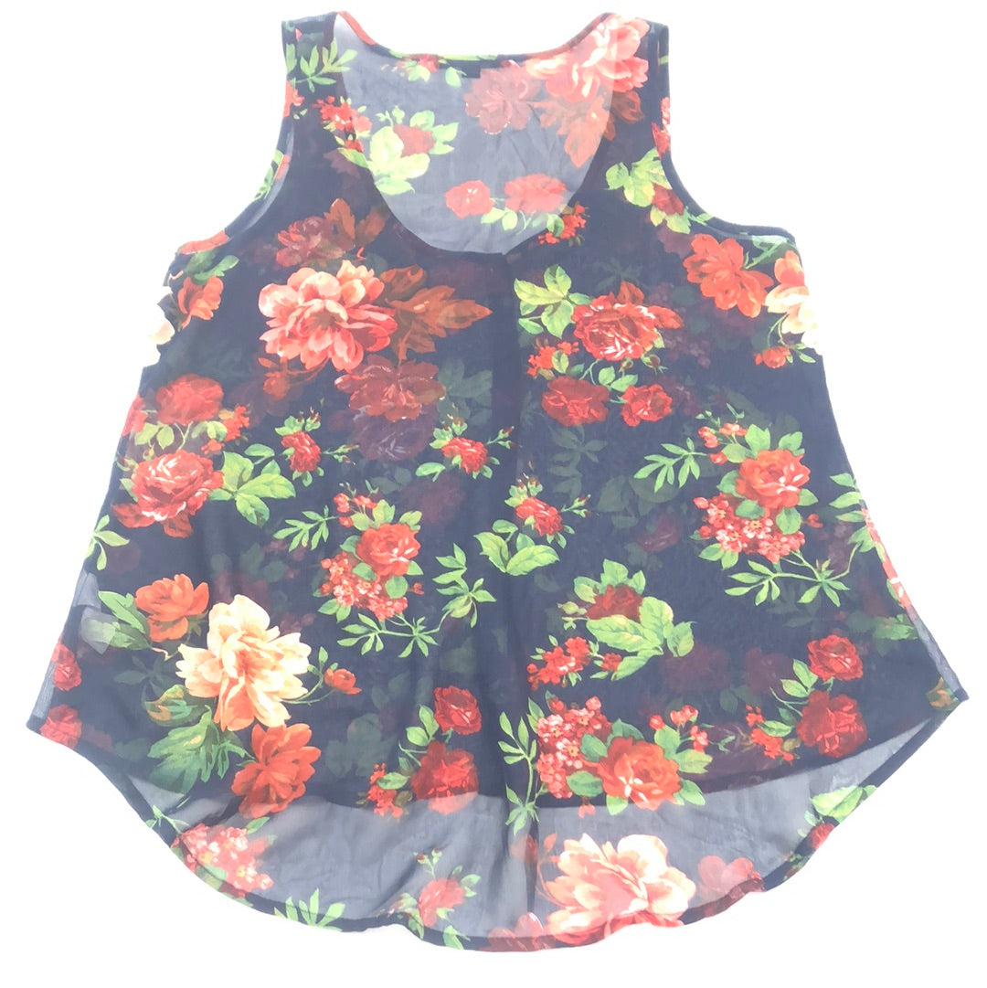 Blusa Azul de Flores Ambiance