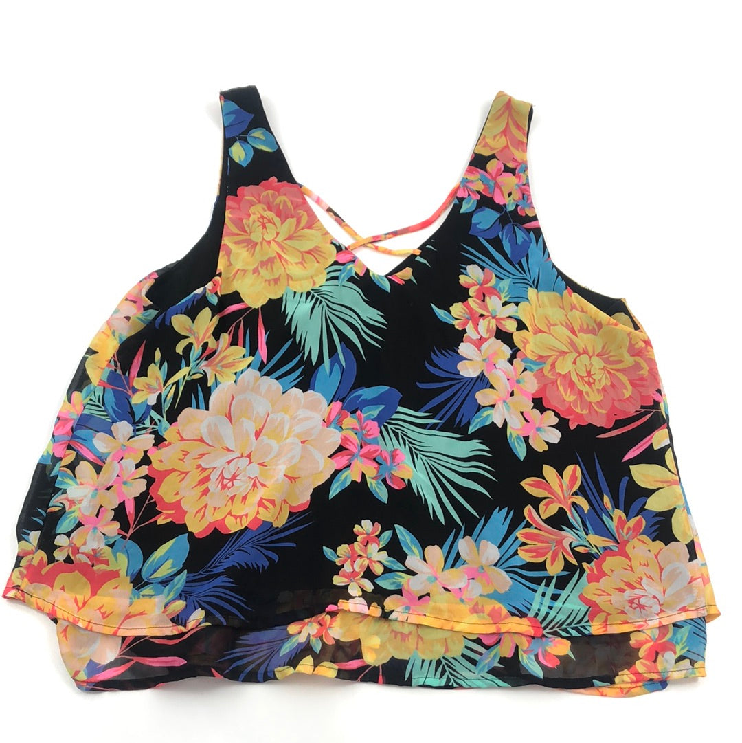 Blusa Negro de Flores Candies