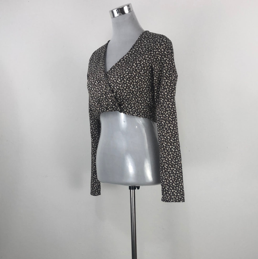 Blusa Marron de Flores Lelis Collection