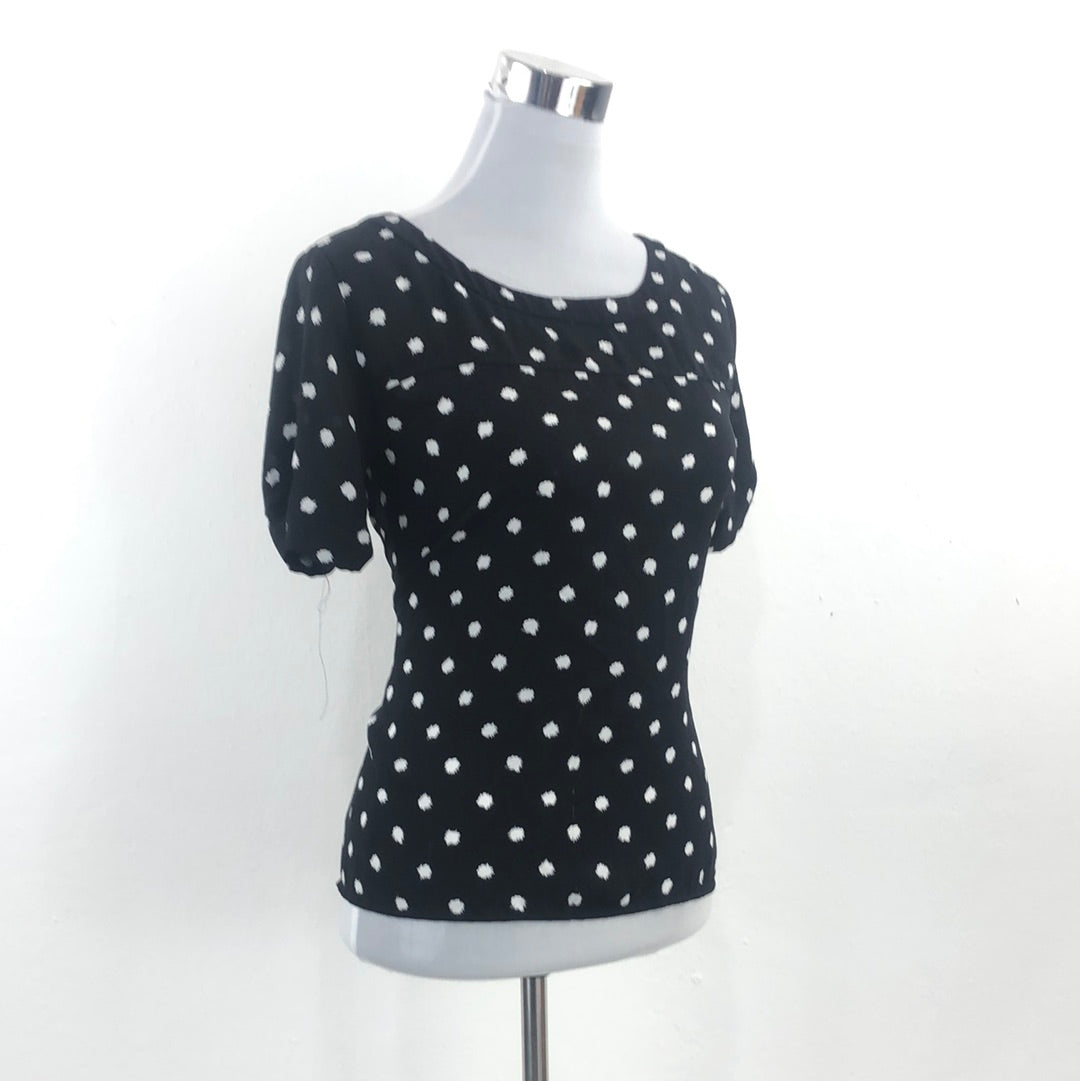 Blusa Negro de Lunares Loft