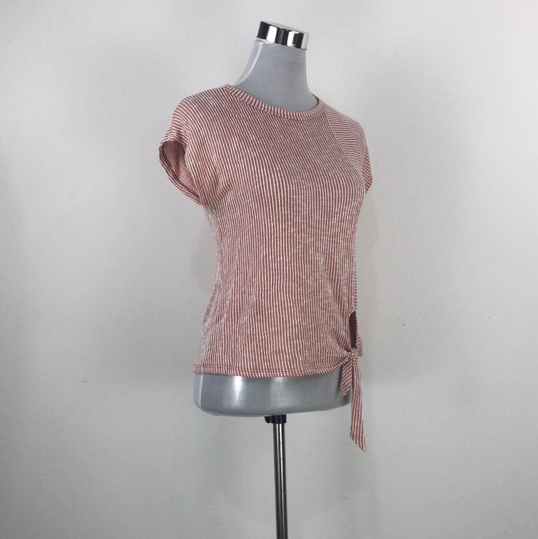Blusa Rosado de Raya Caution to the Wind