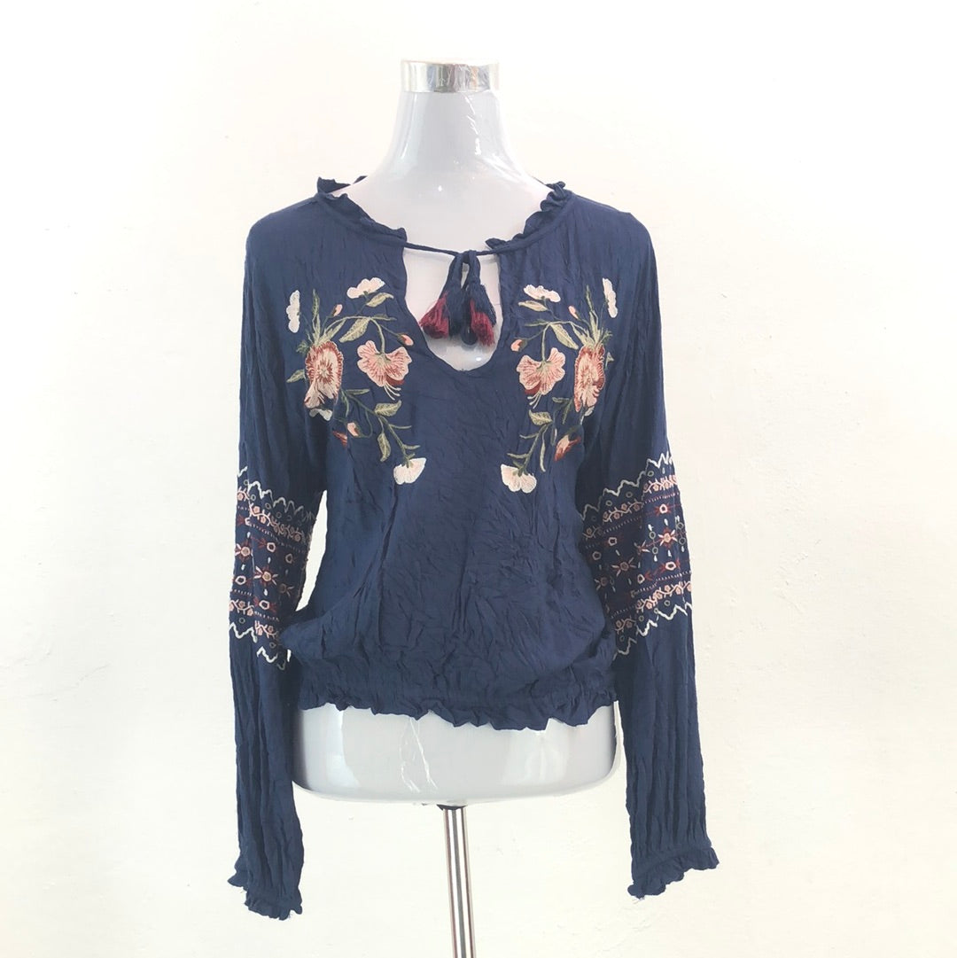 Blusa Azul Marino Tribales American Eagle