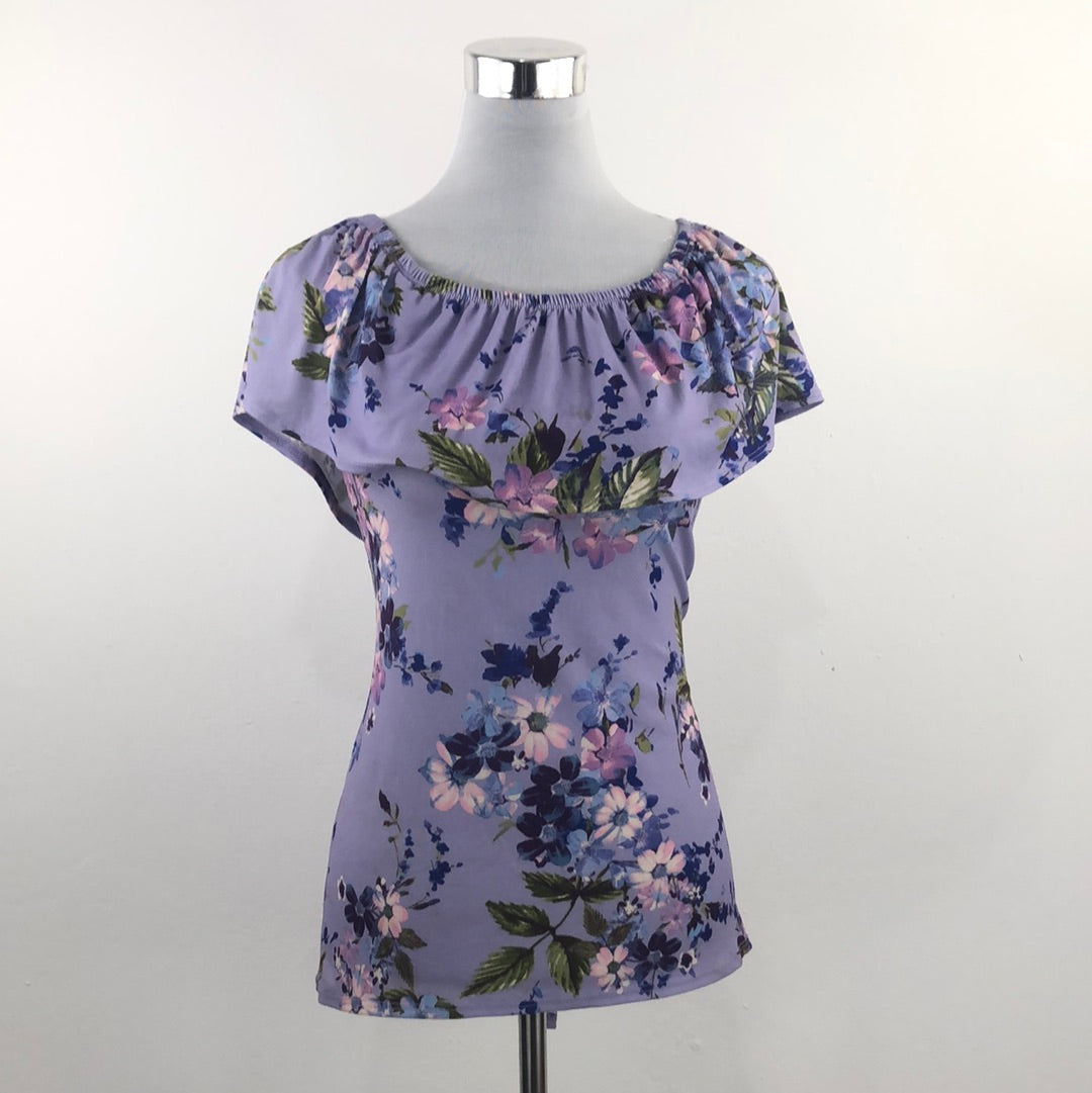 Blusa Morado de Flores White Birch