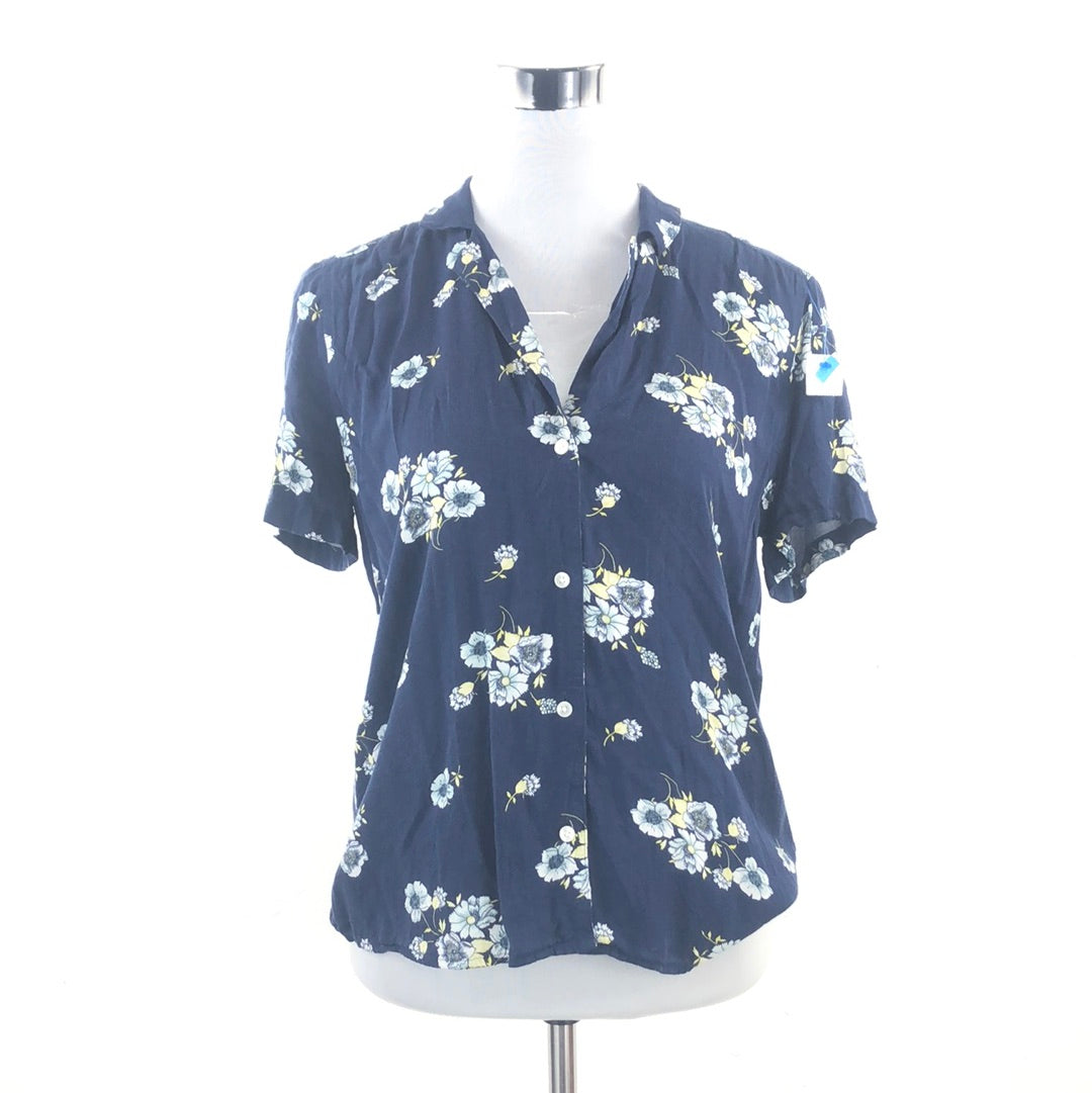 Blusa Azul de Flores Lucky Brand