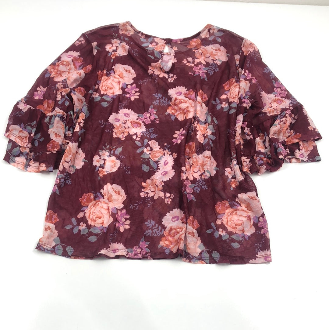 Blusa Rojo Vino No Boundaries