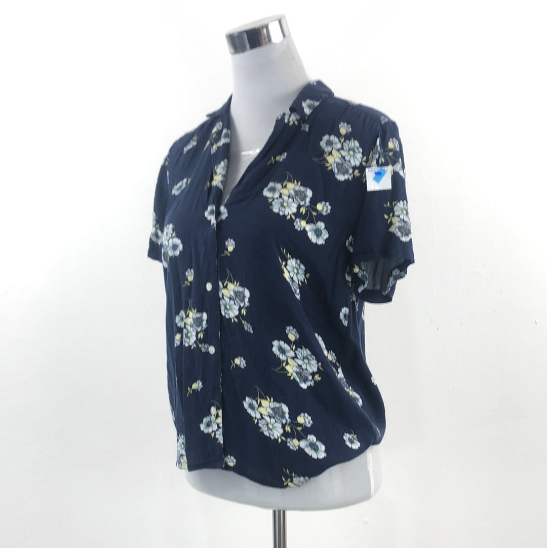 Blusa Azul de Flores Lucky Brand