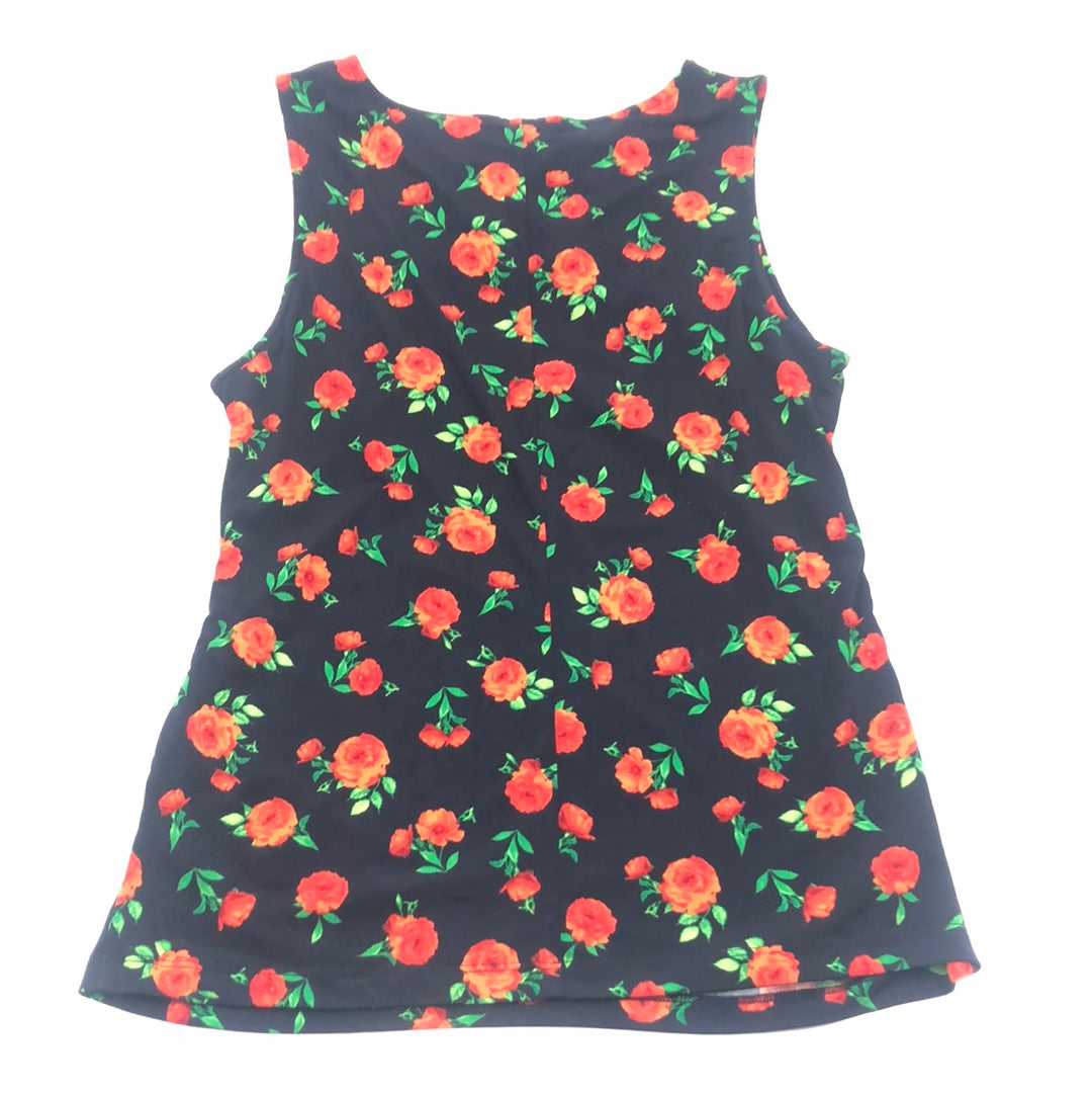 Blusa Azul Oscura de Flores 7Avenue