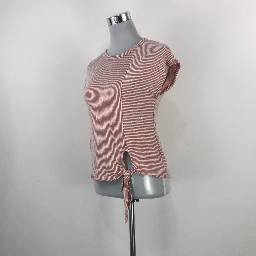 Blusa Rosado de Raya Caution to the Wind