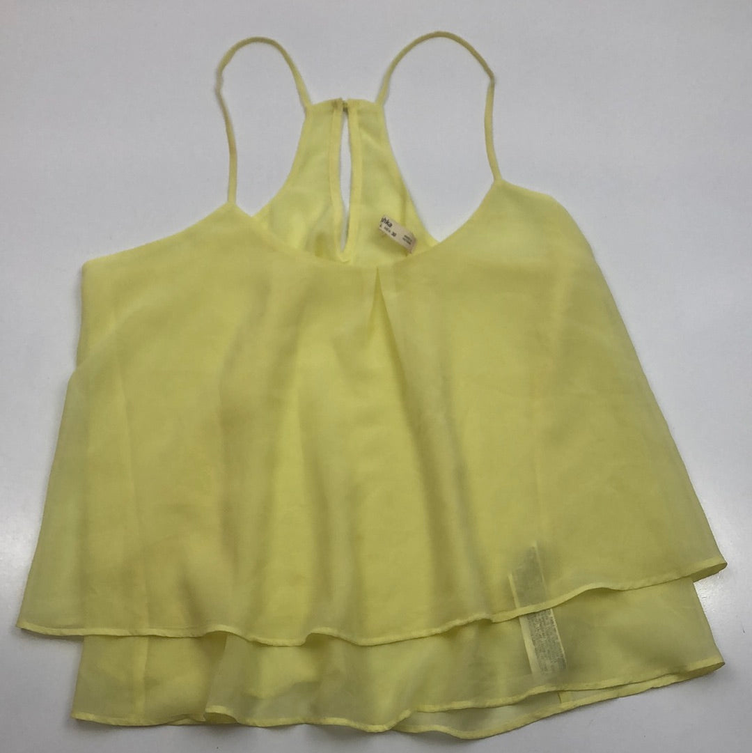 Blusa de Tirantes Amarillo Bershka