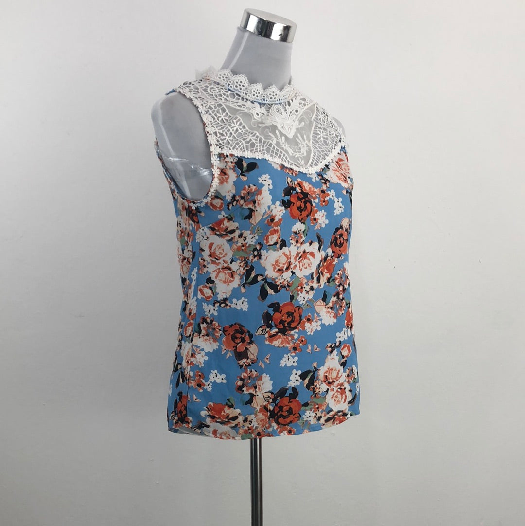 Blusa Azul de Flores Toxika