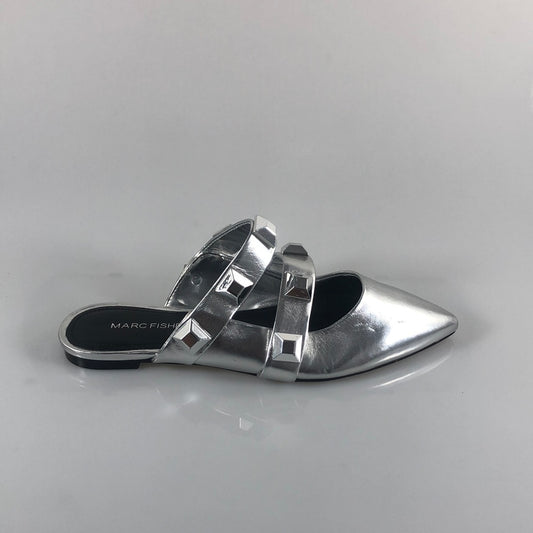 Zuecos Plateado Marc Fisher