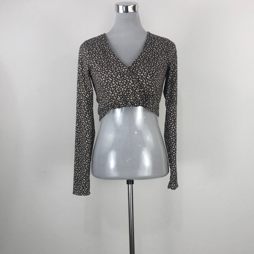 Blusa Marron de Flores Lelis Collection