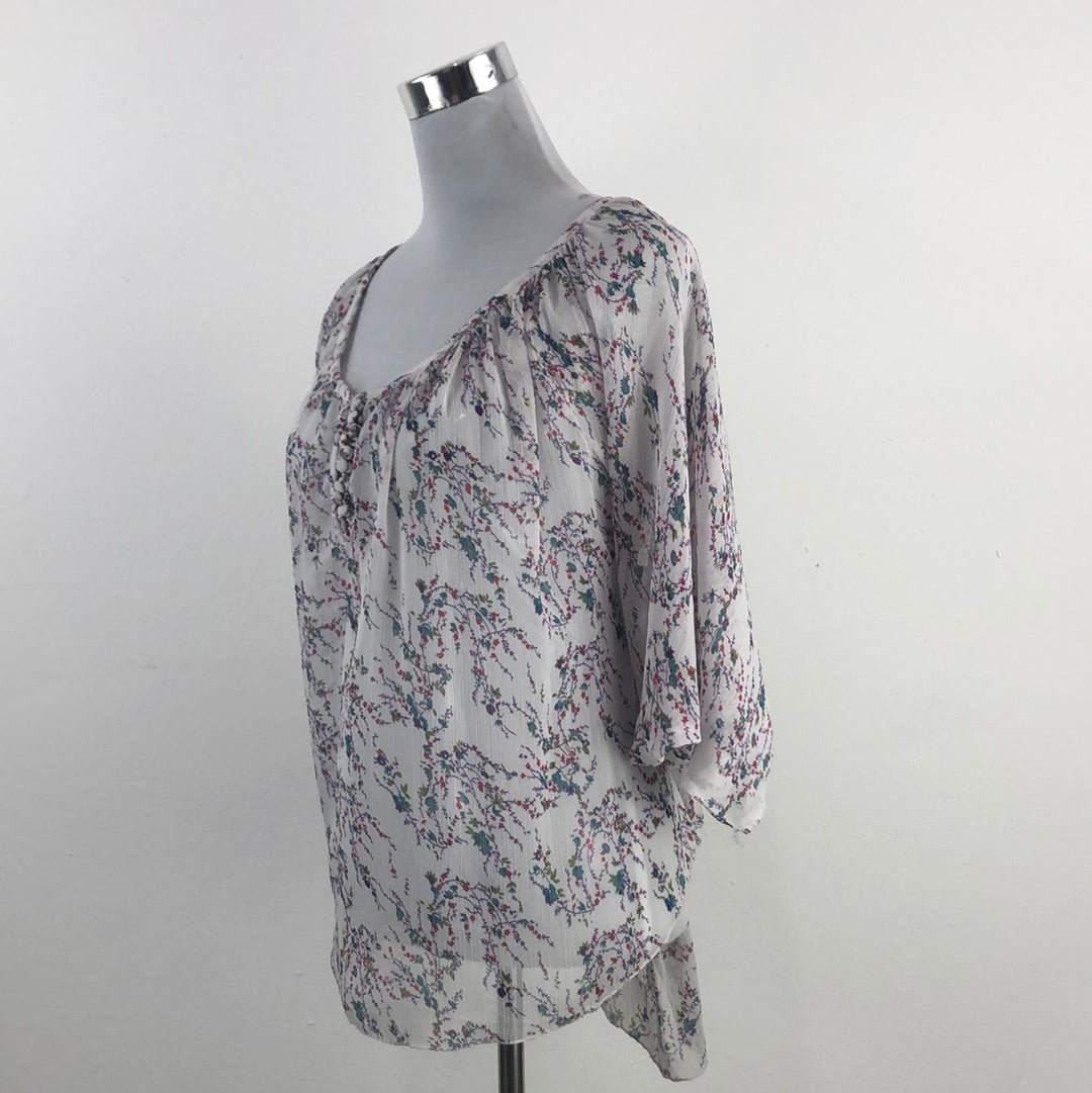 Blusa Blanco de Flores Nine West