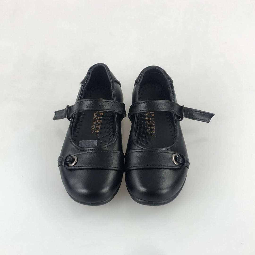 Zapato Escolar de Niña Negro Lip Lover