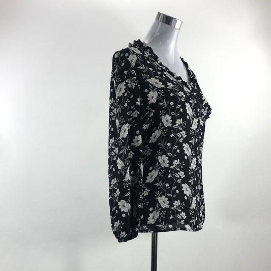 Blusa Negro de Flores Old Navy