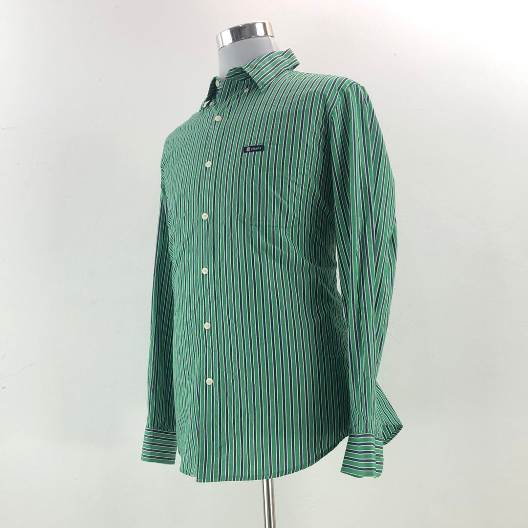 Camisa para Hombre de Raya Verde Chaps