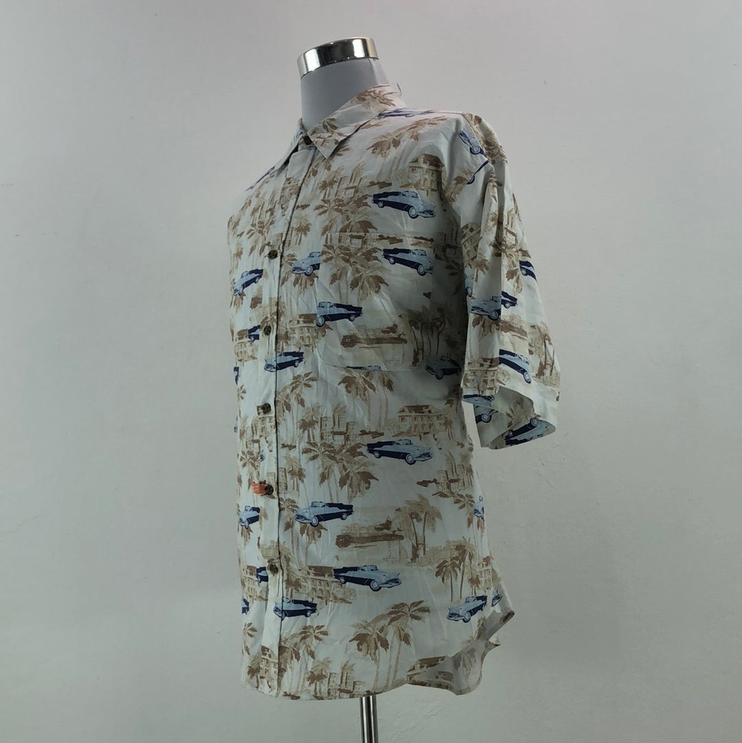 Camisa para Hombre Hawai Marron Purritan