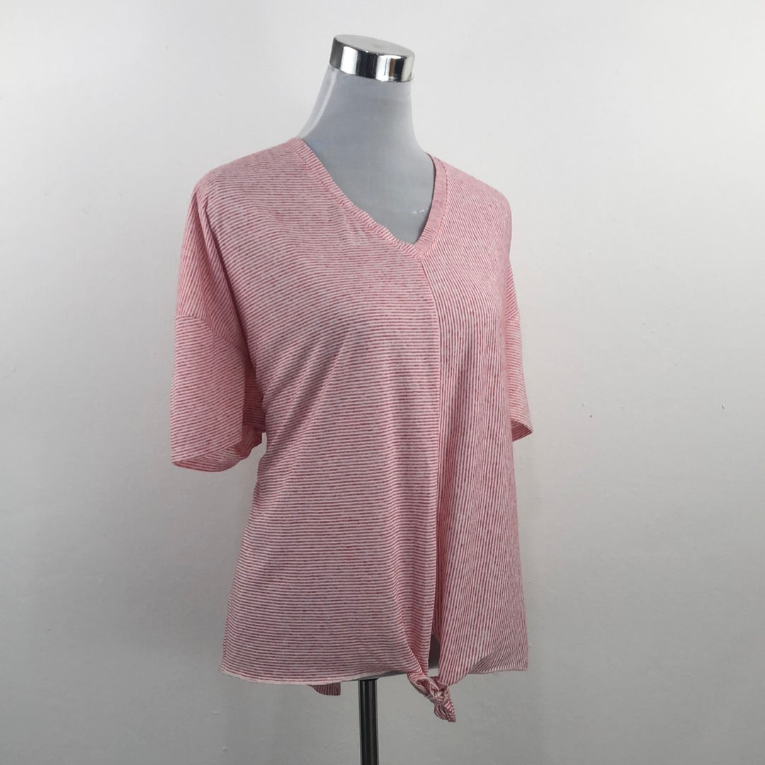 Blusa Rojo de Rayas Belle Kim Gravel