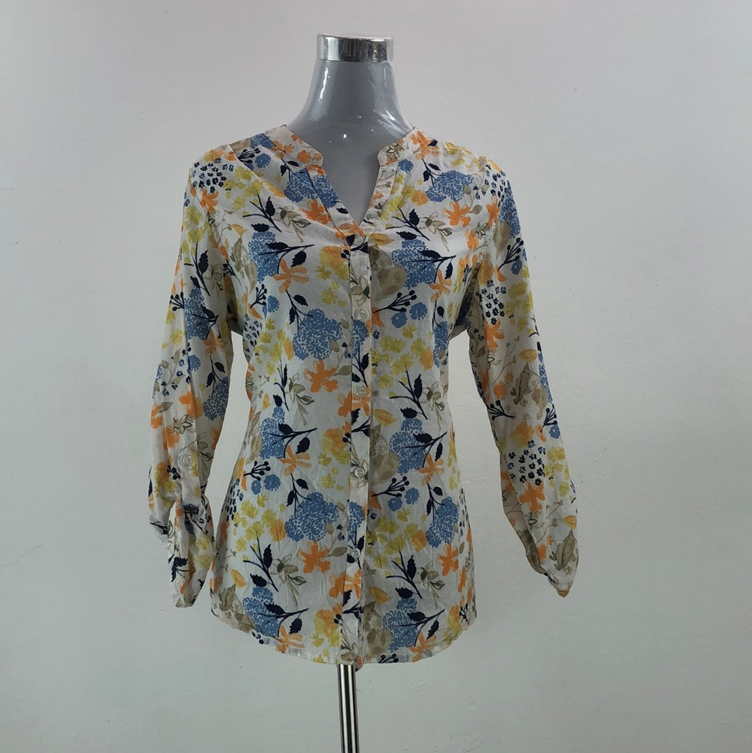 Camisa de Mujer Floral Blanco Coral Bay
