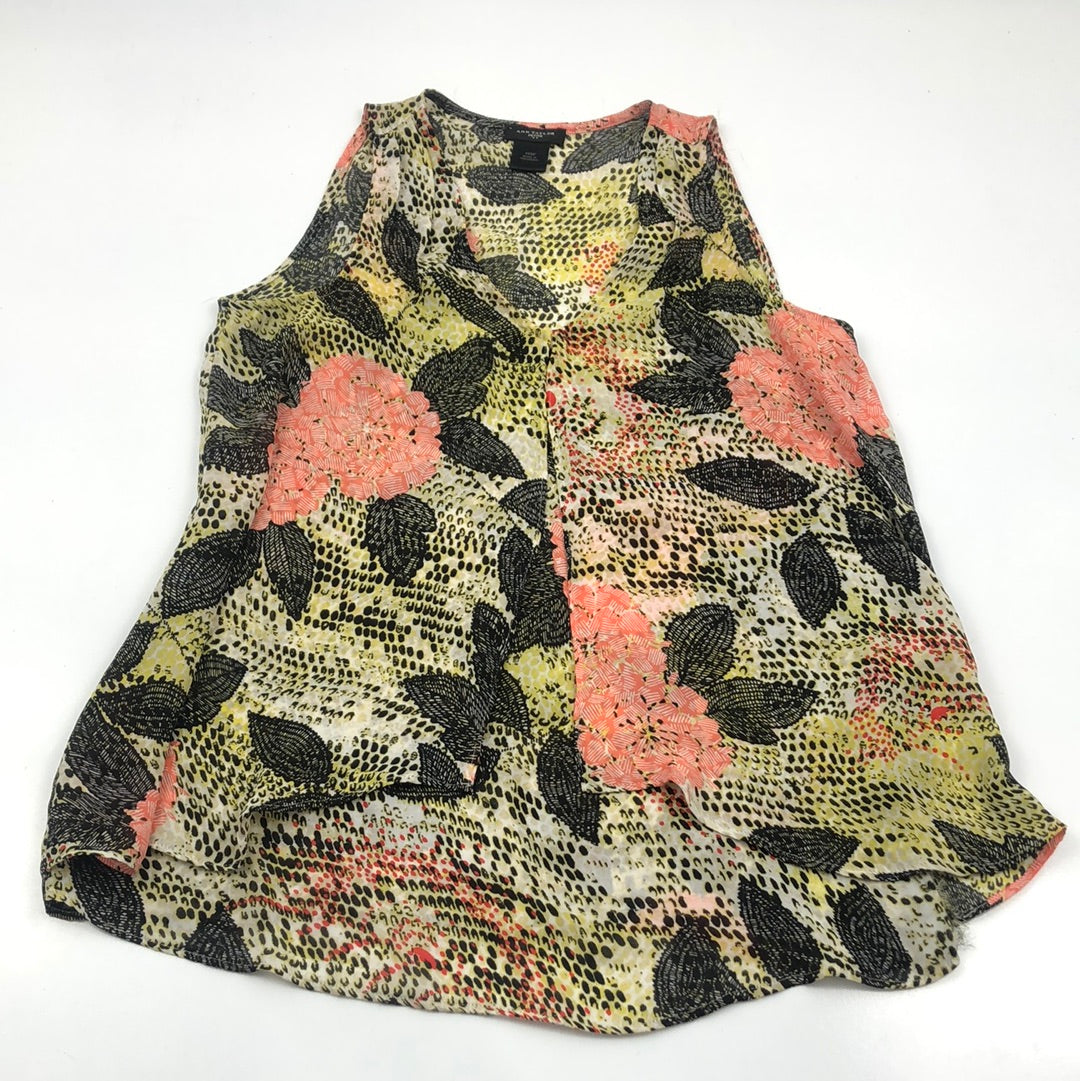 Blusa Crema de Flores Ann Taylor