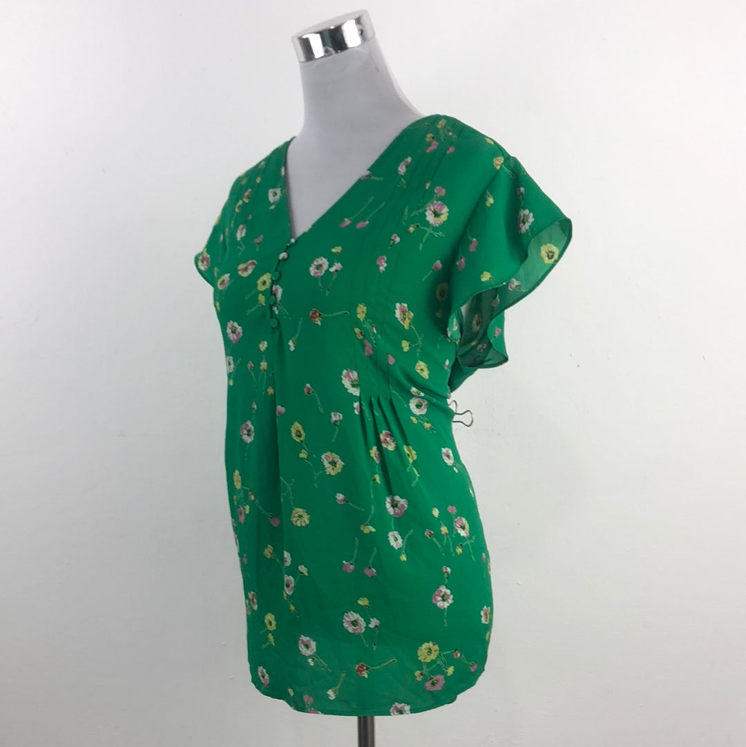 Blusa Verde de Flores Carolina Belle
