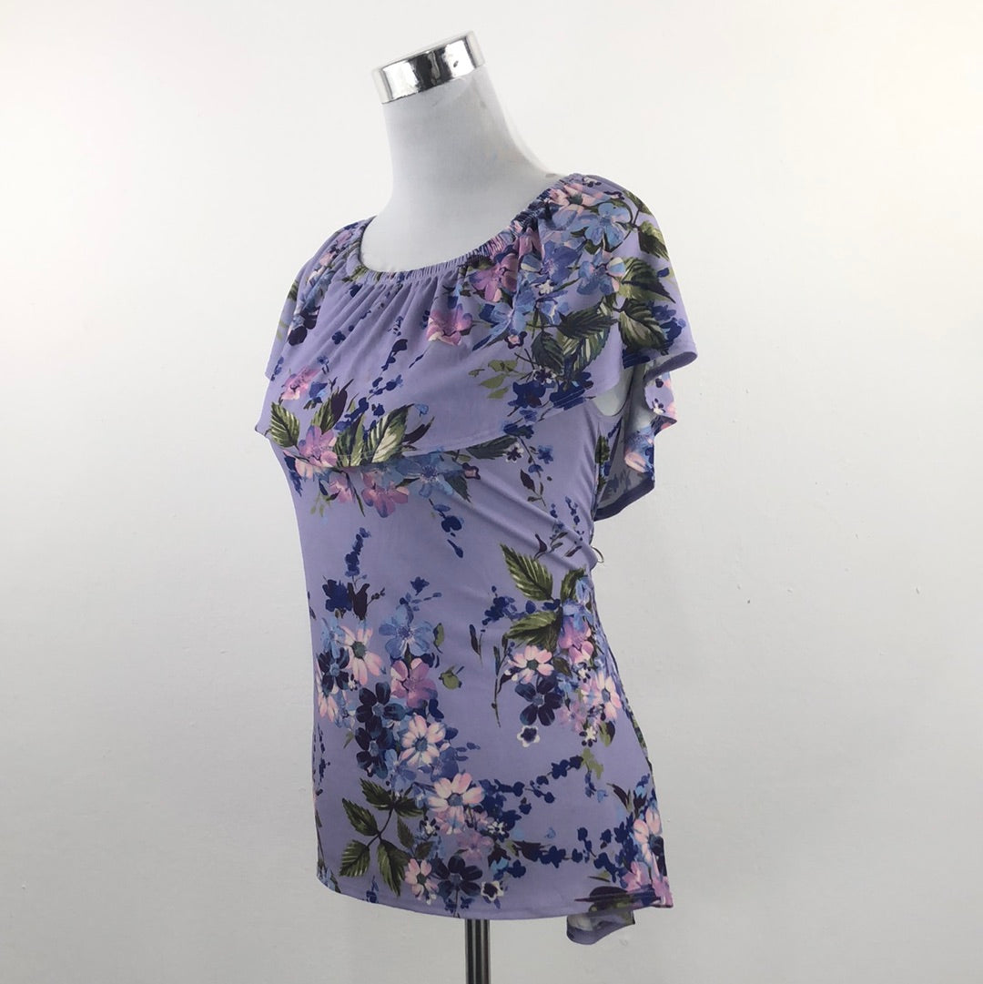 Blusa Morado de Flores White Birch