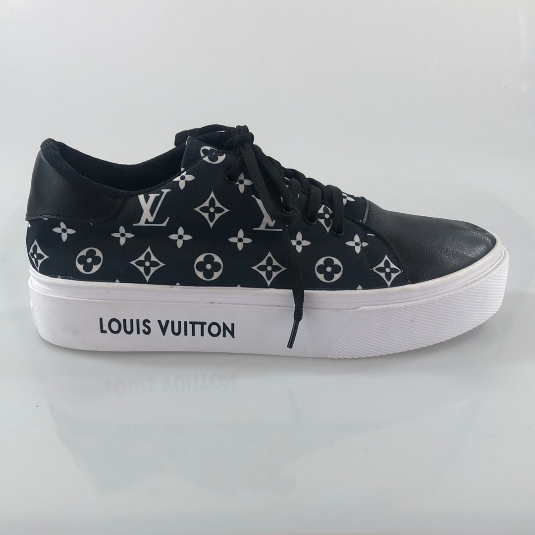 Calzado elegante negro louis vuiton